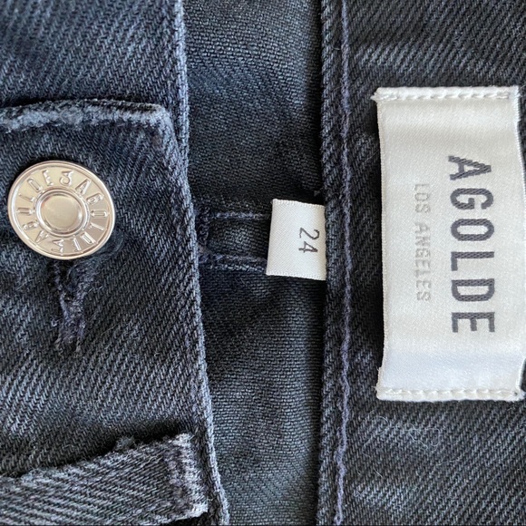 AGOLDE Cherie High Rise Straight in Distortion - Size 24 - Picture 5 of 9